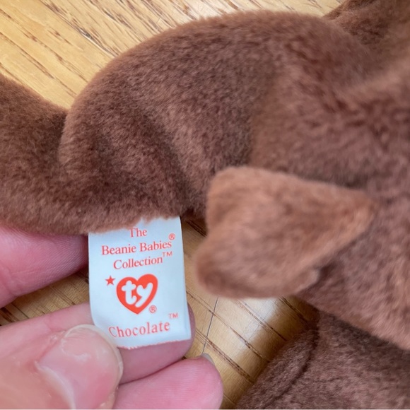 Ty Beanie Baby Chocolate the Moose - Picture 4 of 7